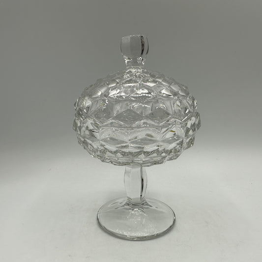 Fostoria Lidded Jam/Jelly Dish, American Clear (Stem 2056)