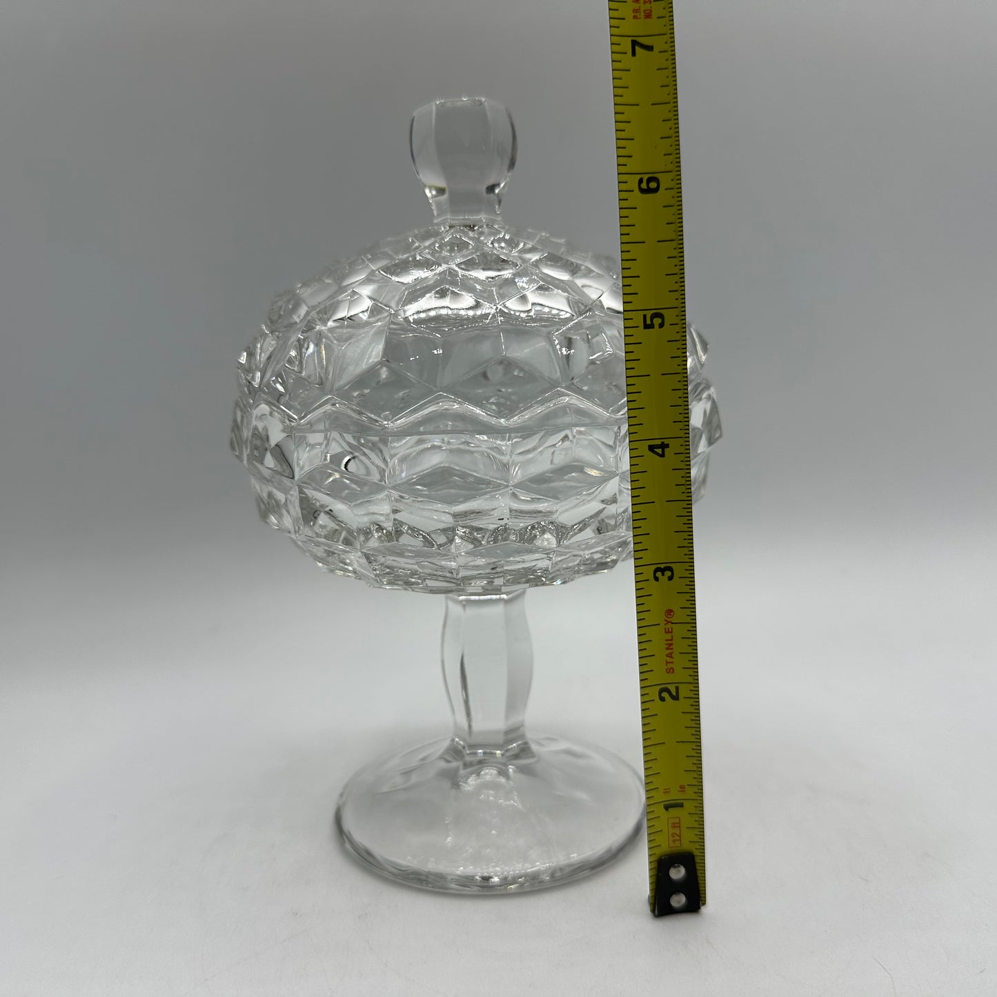 Fostoria Lidded Jam/Jelly Dish, American Clear (Stem 2056)