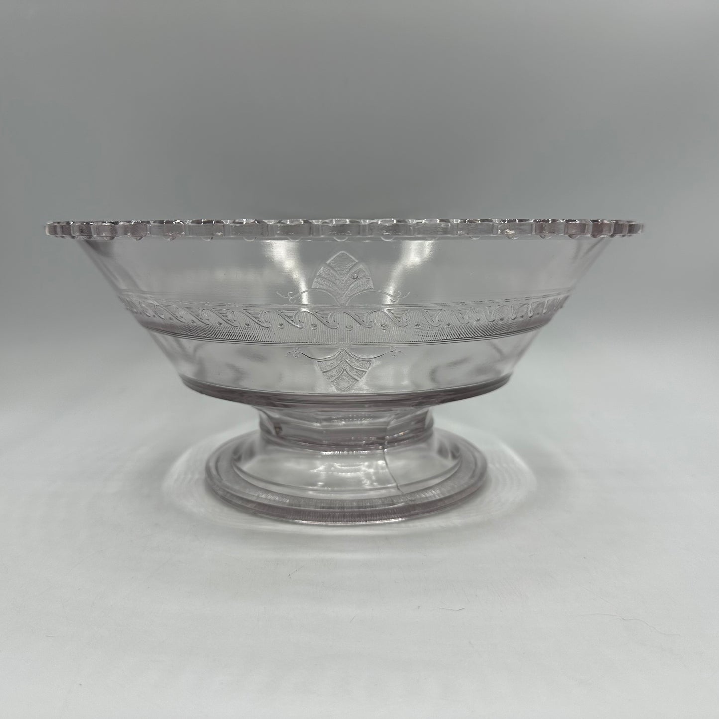 Richards & Hartley Glass Company Cupid & Venus Round Compote