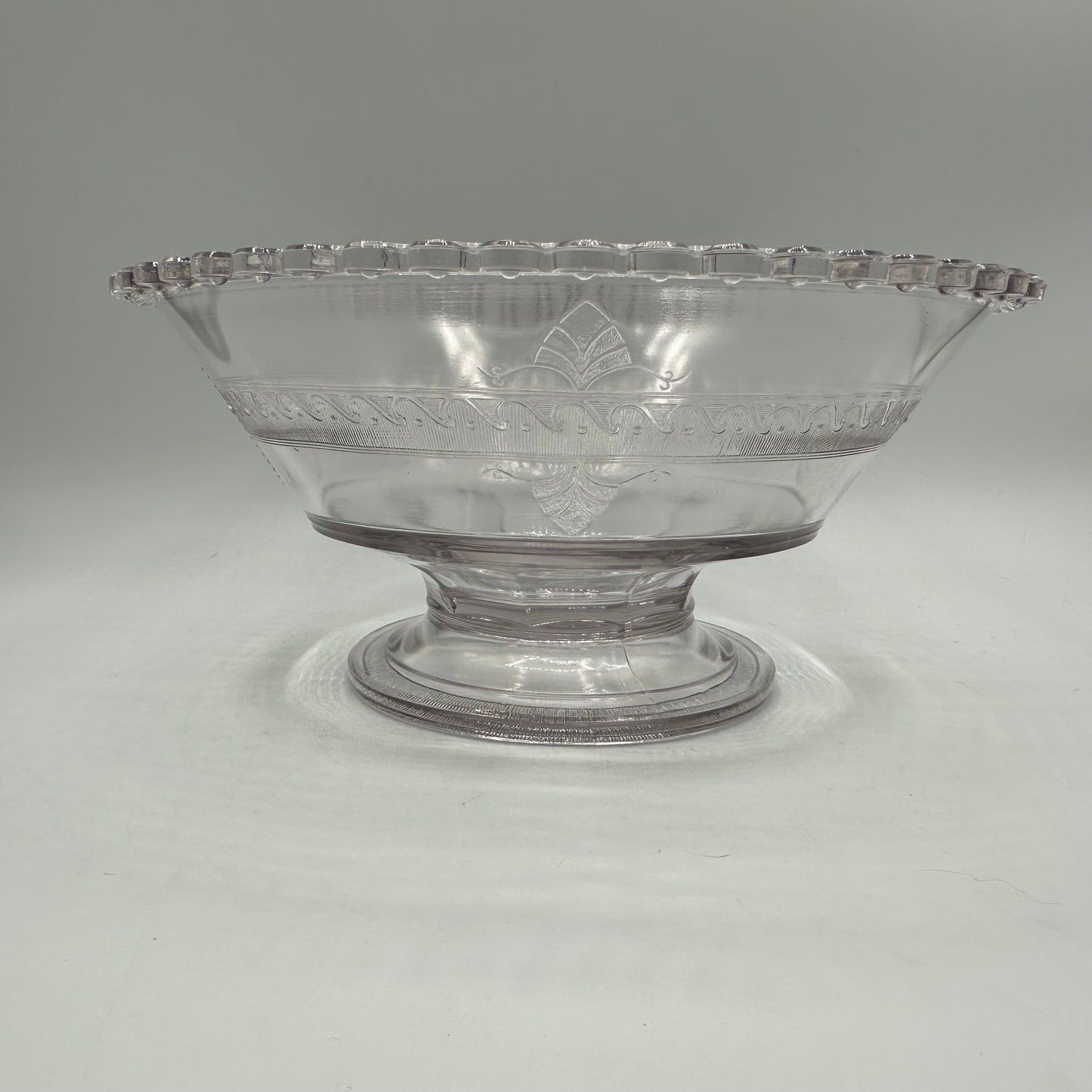 Richards & Hartley Glass Company Cupid & Venus Round Compote