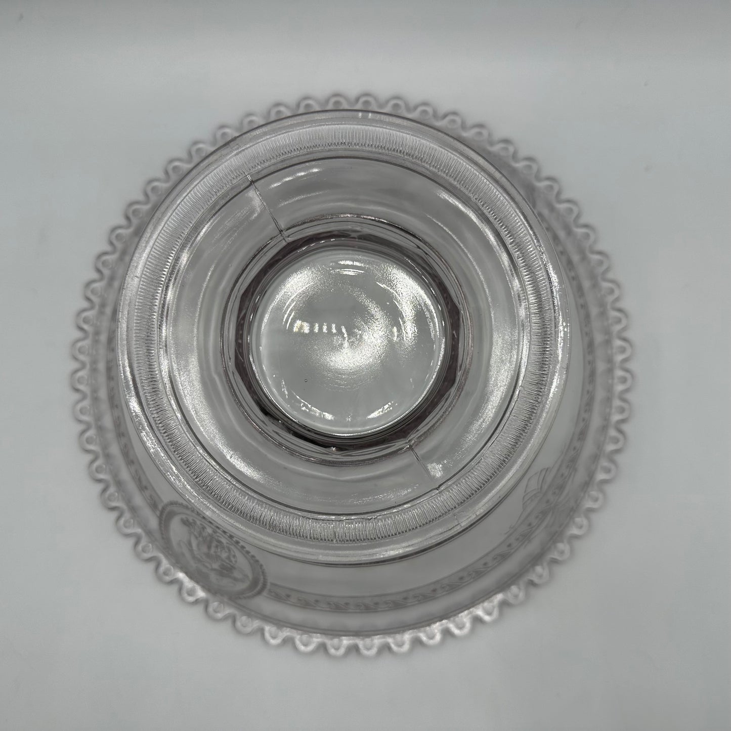 Richards & Hartley Glass Company Cupid & Venus Round Compote