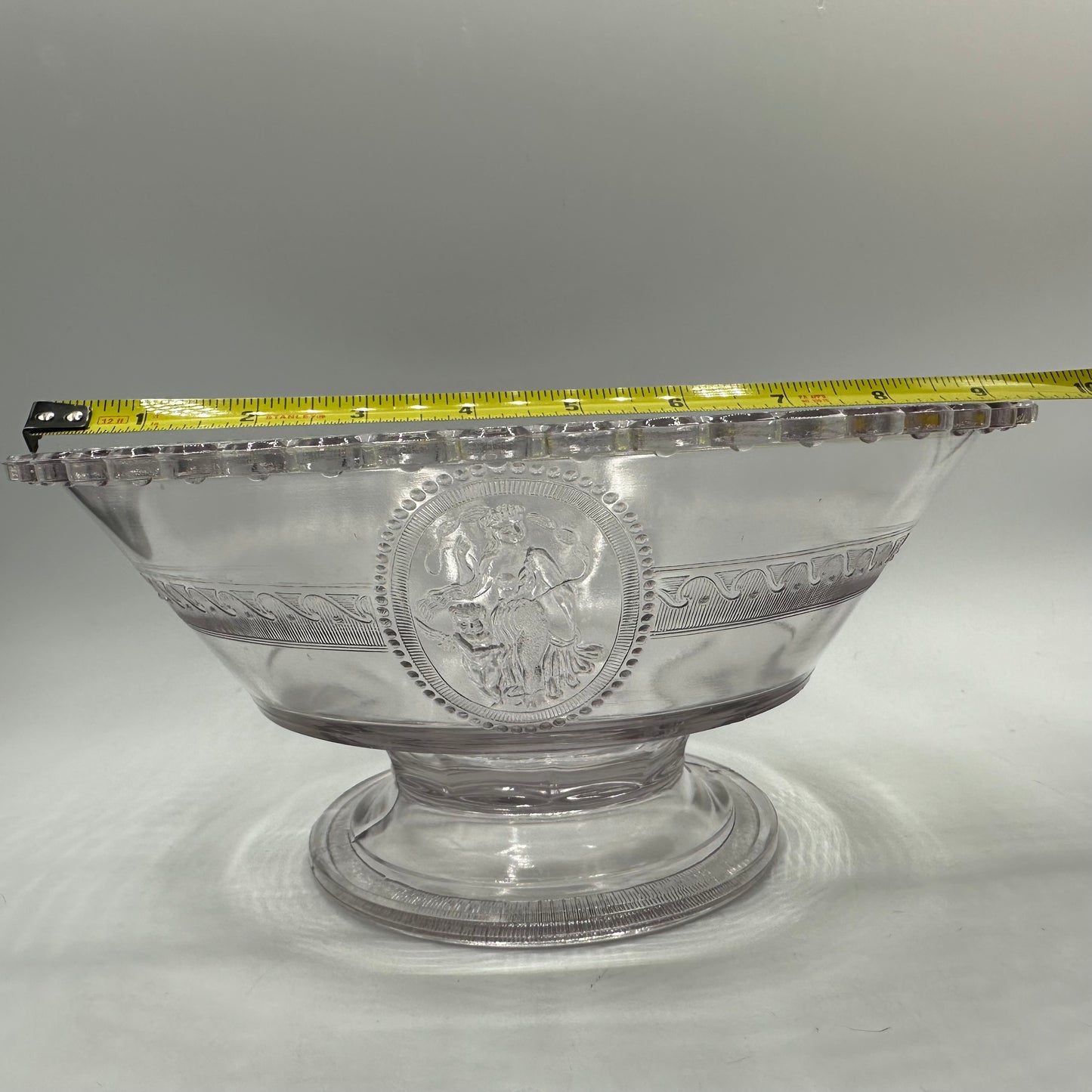 Richards & Hartley Glass Company Cupid & Venus Round Compote