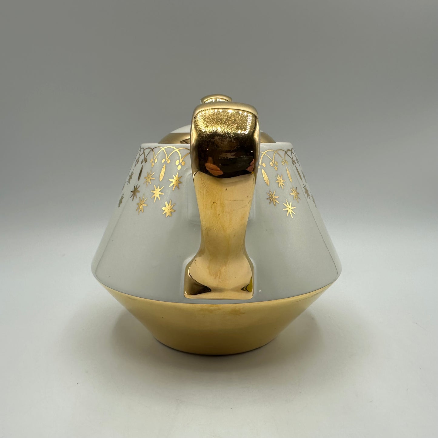Hall China Flare-Ware Teapot, Gold Lace Pattern