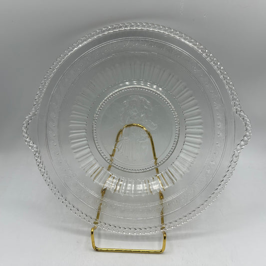 Richards & Hartley Glass Company Cupid & Venus Bread Plate