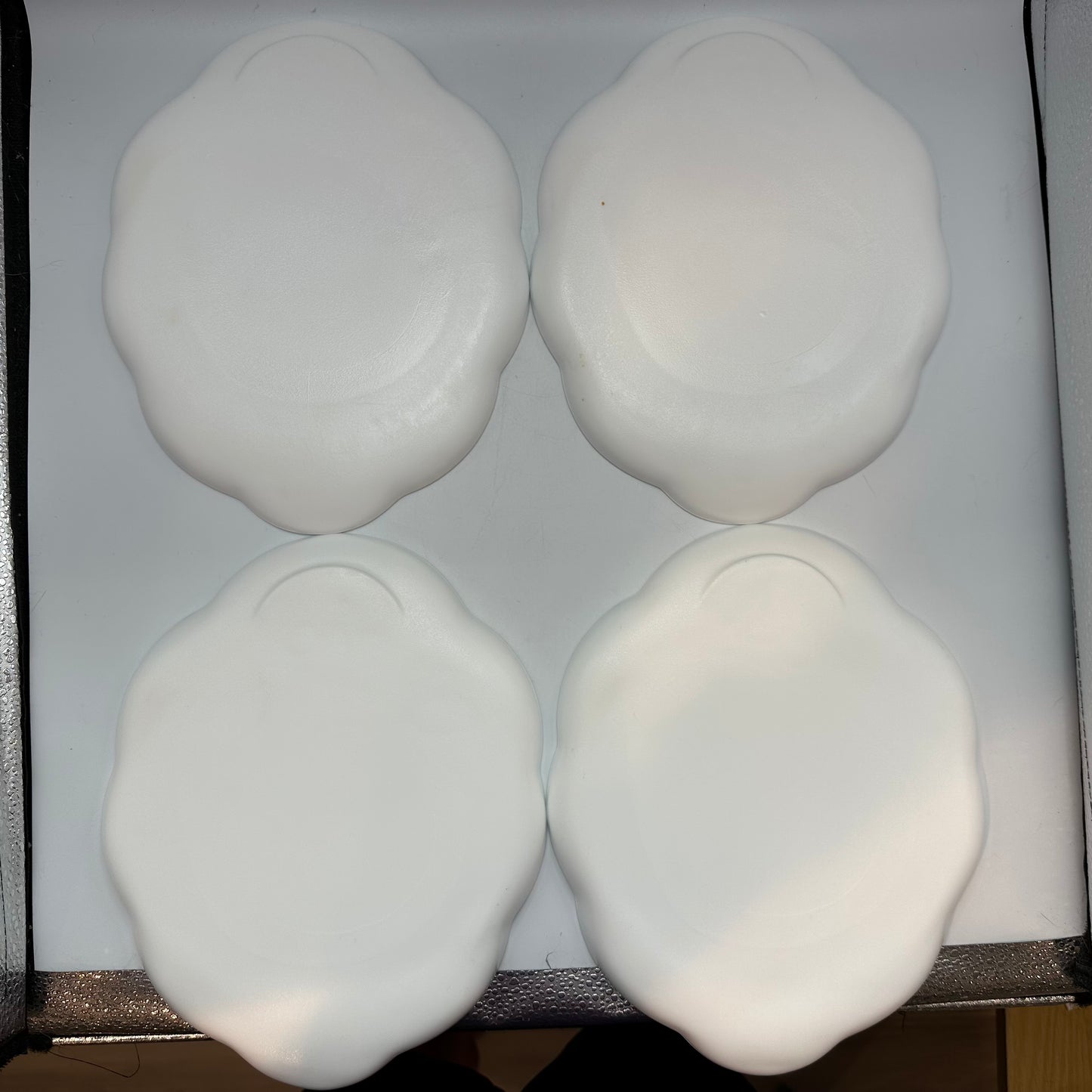 Indiana Glass Colony Harvest Snack Plates and Cup,Set of 4