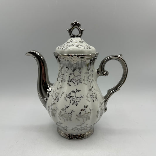 Sterling China Japan Teapot, Floral Design