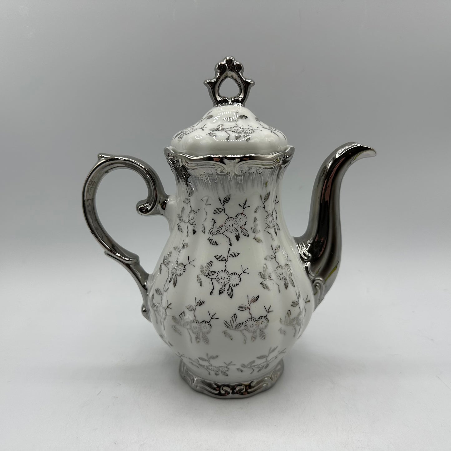 Sterling China Japan Teapot, Floral Design