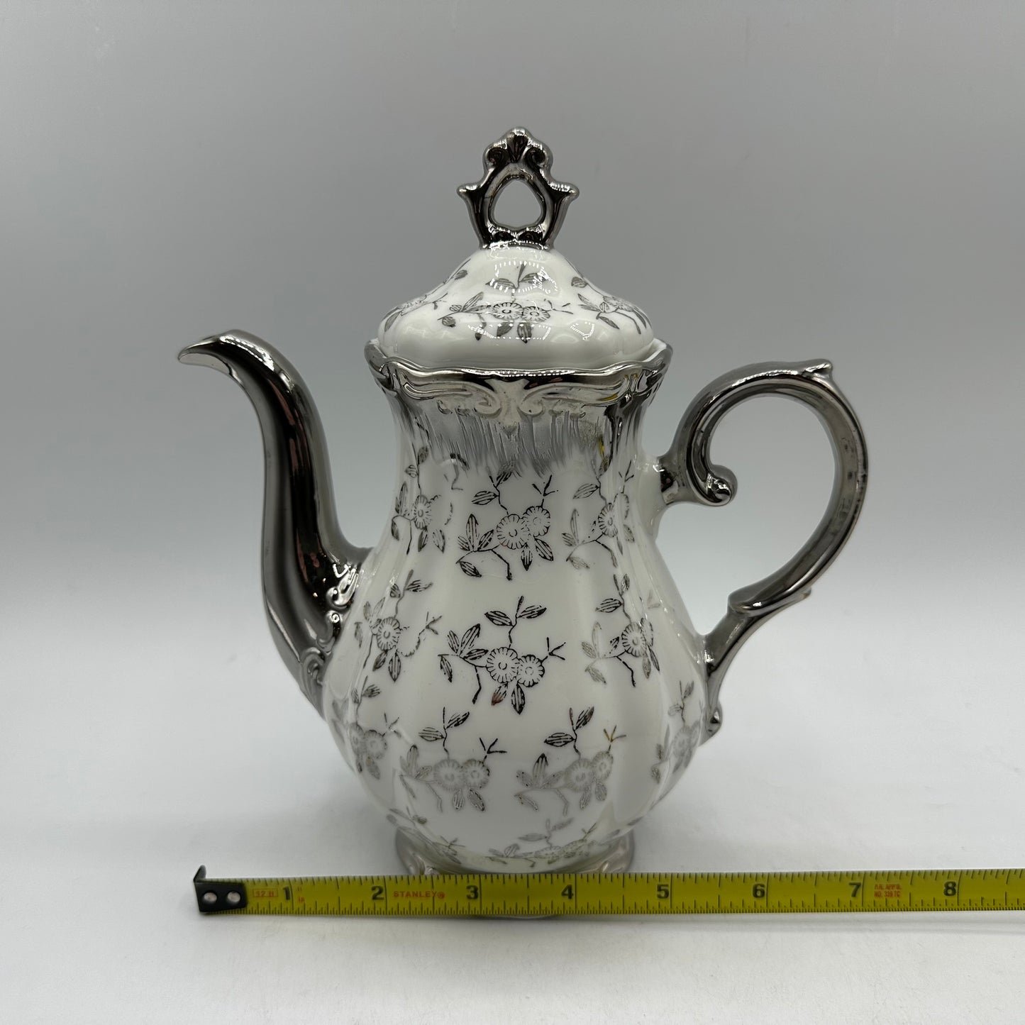 Sterling China Japan Teapot, Floral Design