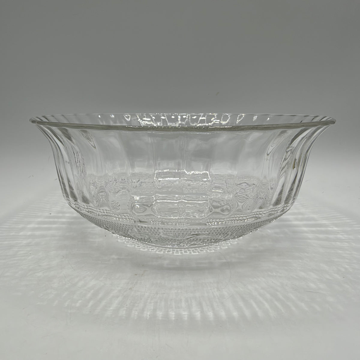 KIG Malaysia Glass Bowls Sandwich Pattern, Set of 2