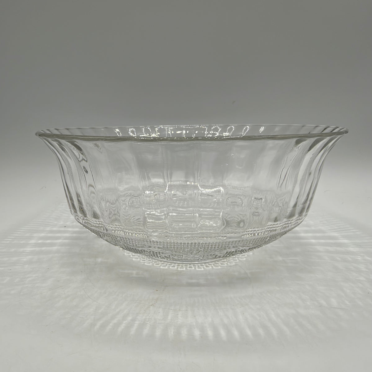 KIG Malaysia Glass Bowls Sandwich Pattern, Set of 2