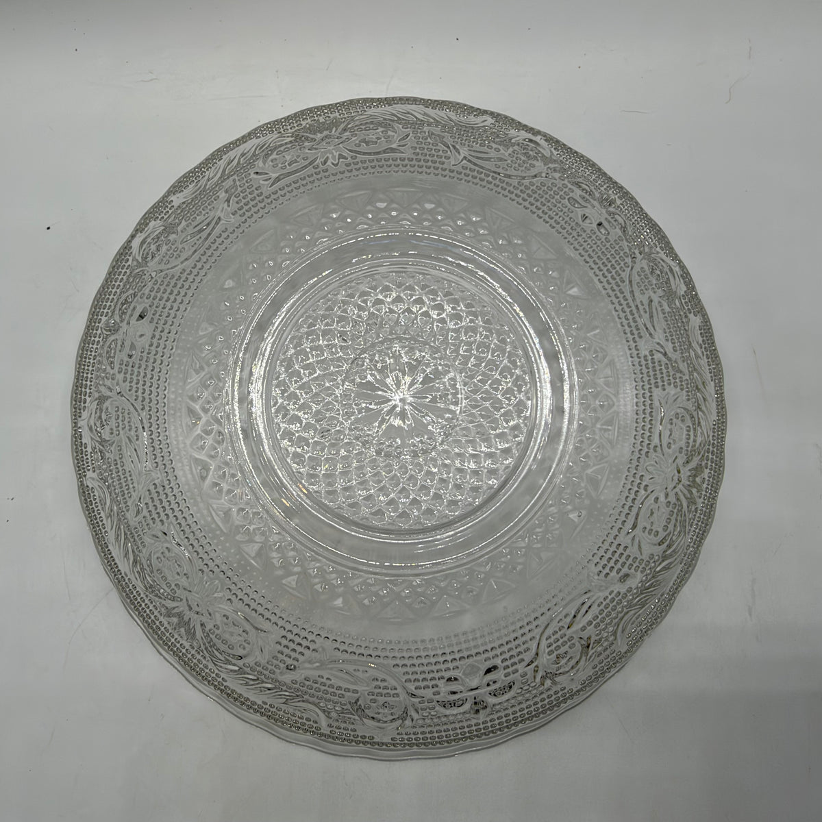 KIG Malaysia Glass Bowls Sandwich Pattern, Set of 2