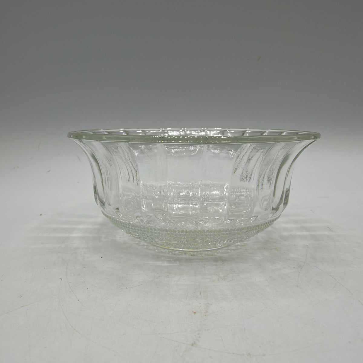 KIG Malaysia Glass Bowls Sandwich Pattern, Set of 2