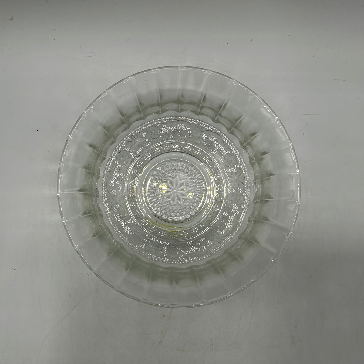 KIG Malaysia Glass Bowls Sandwich Pattern, Set of 2