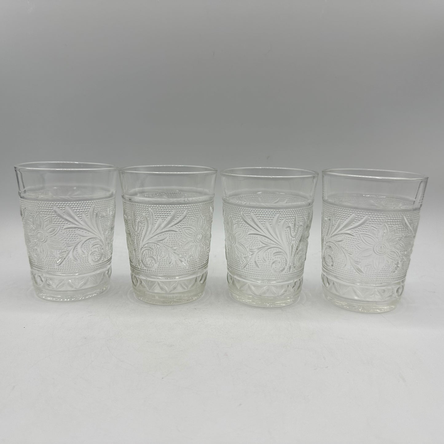 Anchor Hocking Sandwich Clear Flat Tumbler, 9oz, Set of 4