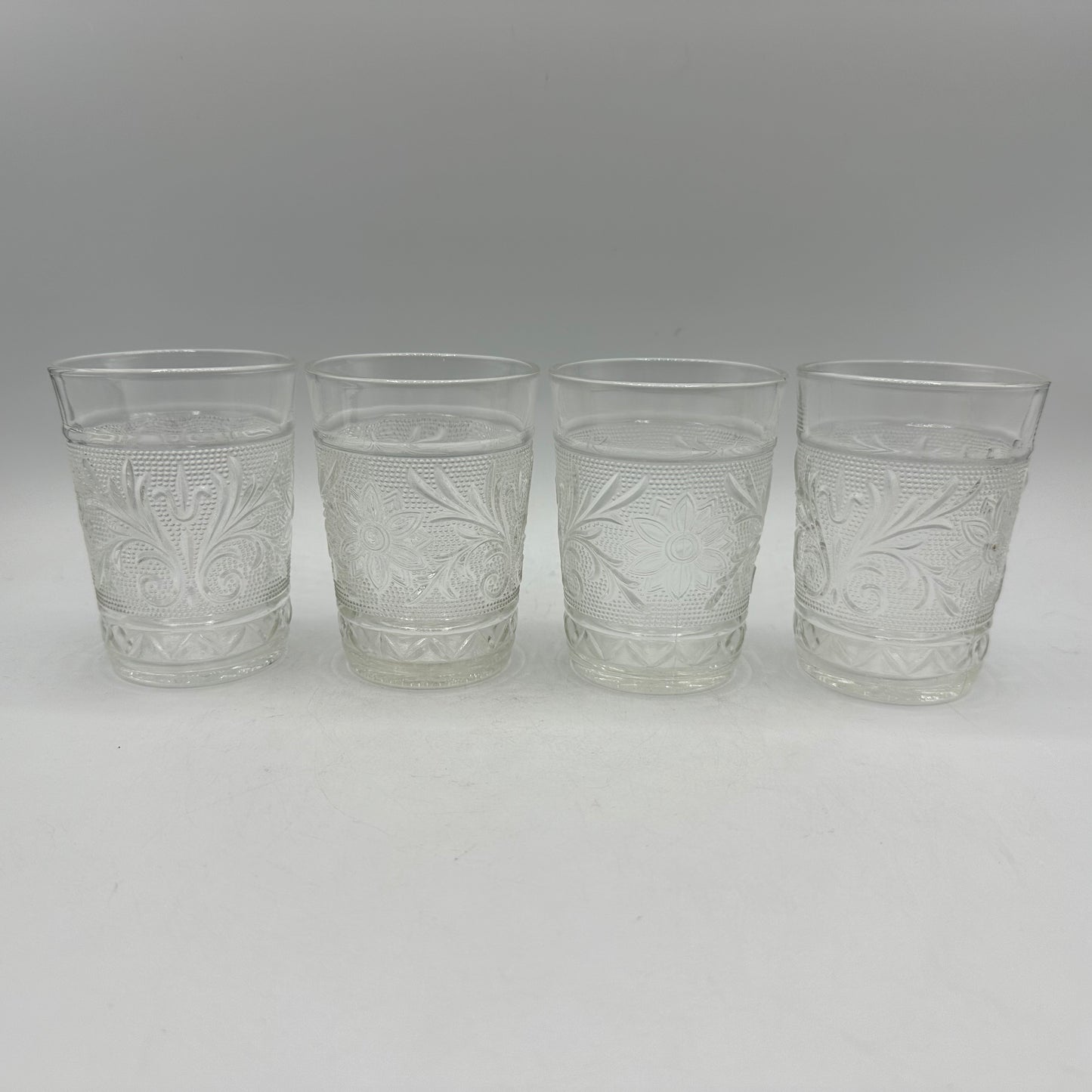 Anchor Hocking Sandwich Clear Flat Tumbler, 9oz, Set of 4