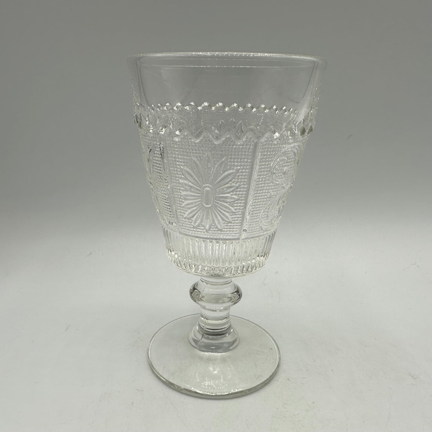 Westmoreland Water Goblet, Princess Feather Pattern Clear 1925, Set of 2