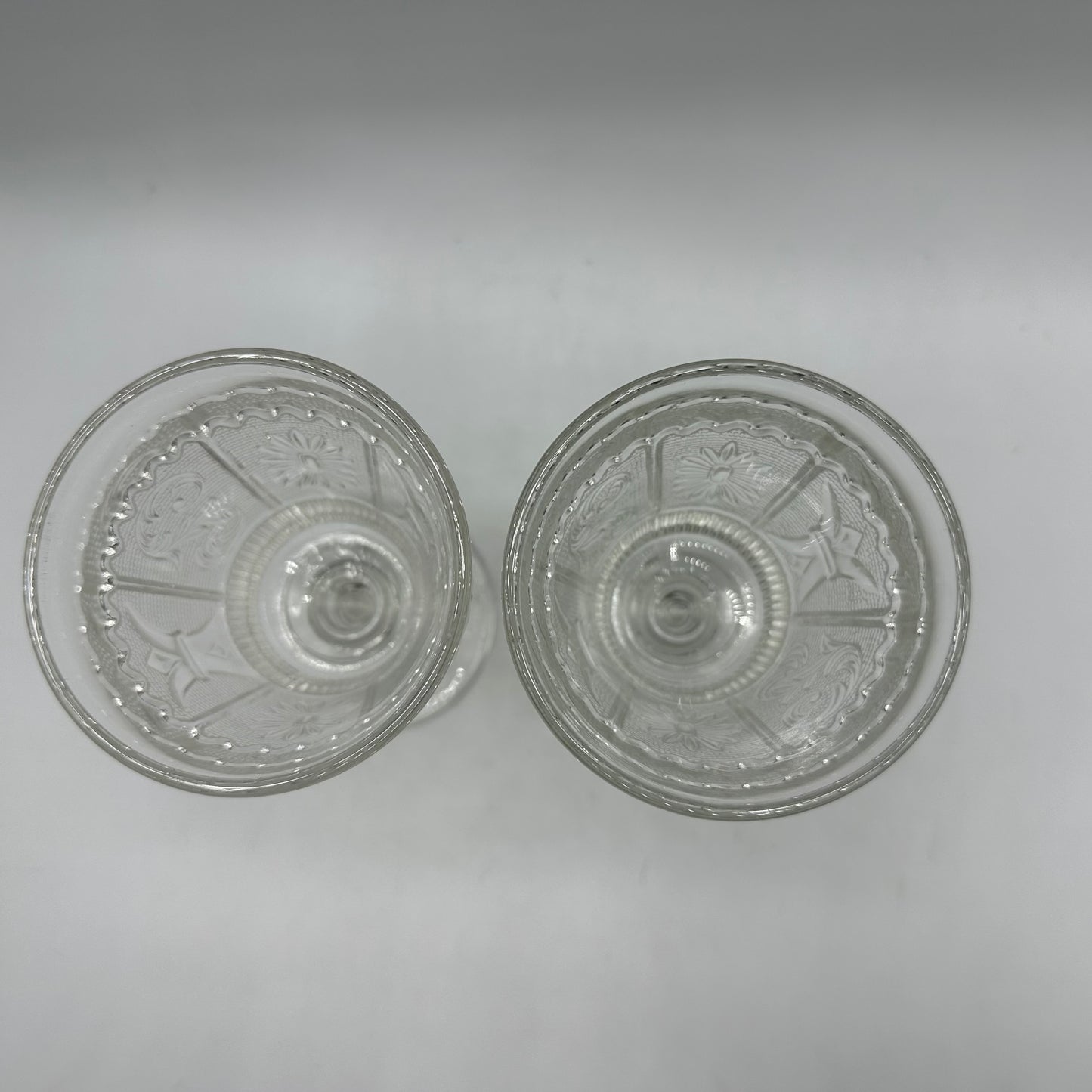 Westmoreland Water Goblet, Princess Feather Pattern Clear 1925, Set of 2