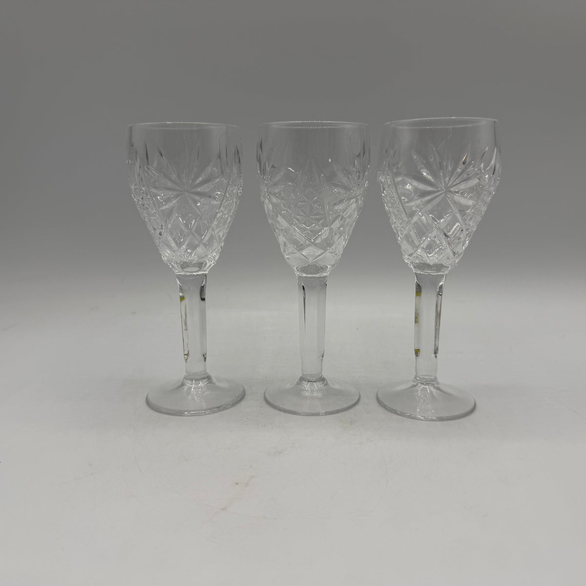 Crystal Cordials, Geometric Pattern, Set of 6