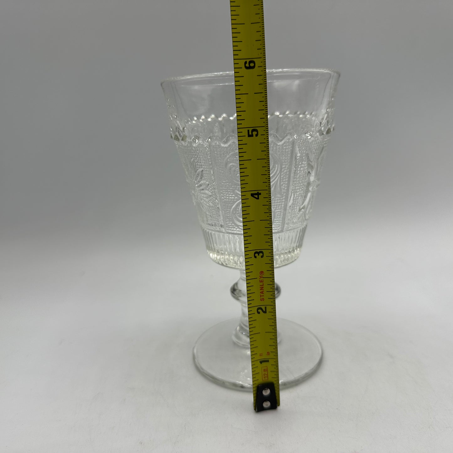 Westmoreland Water Goblet, Princess Feather Pattern Clear 1925, Set of 2