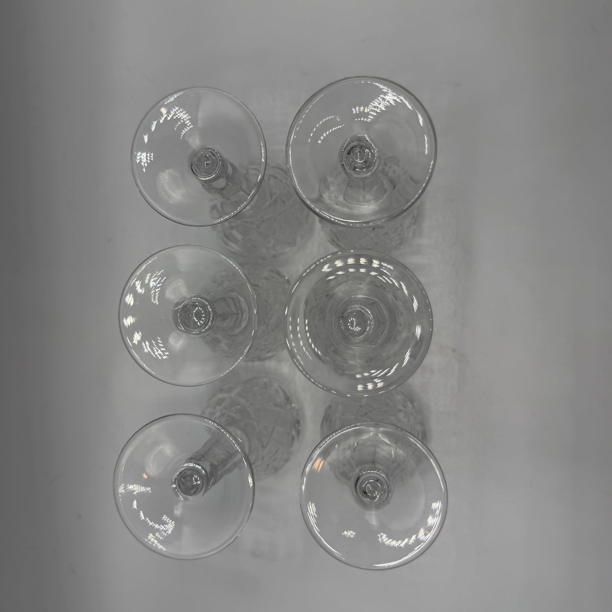 Crystal Cordials, Geometric Pattern, Set of 6