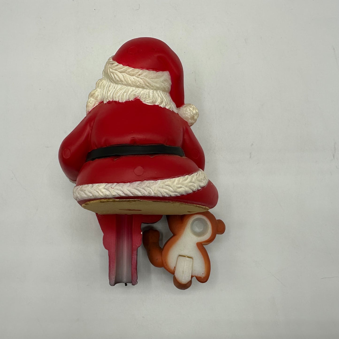 Vintage Santa Claus & Teddy Bear Christmas Stocking Hanger