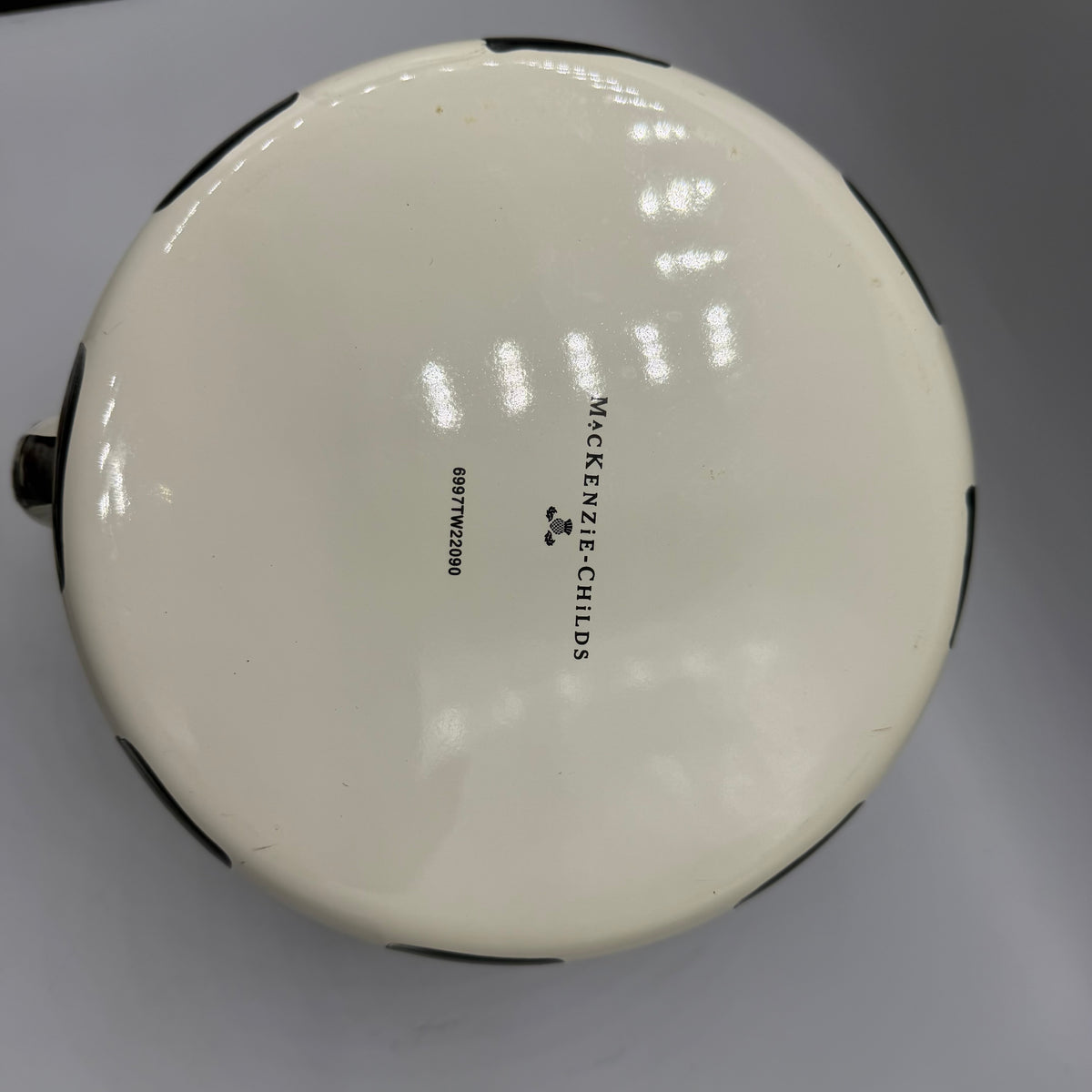 Mackenzie-Childs Courtly Check Tea Kettle Teapot