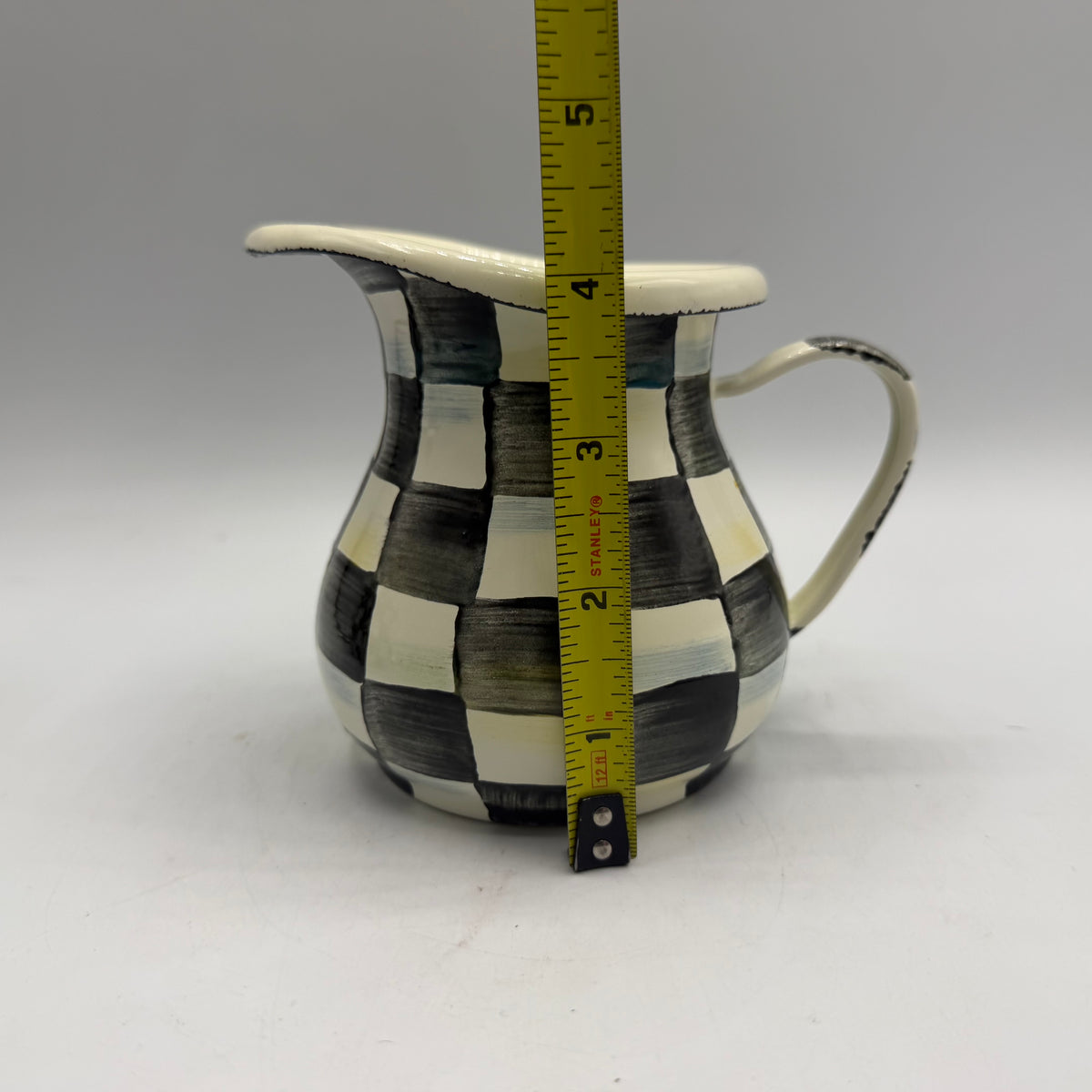 MacKenzie-Childs Courtly Check Enamel Lidded Sugar Bowl and Creamer