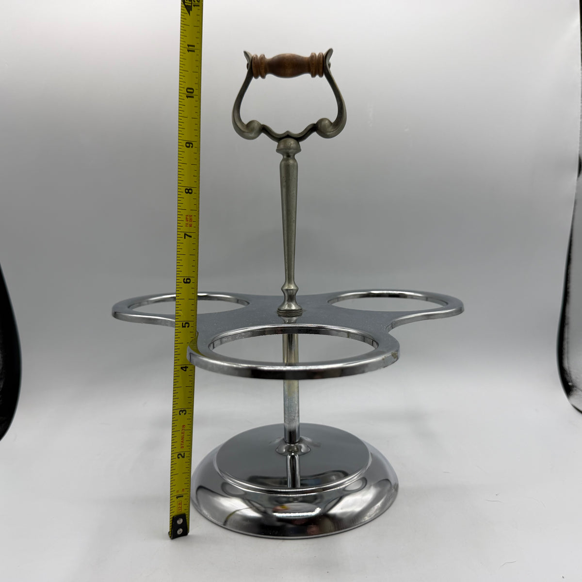 Kromex Condiment Trio Caddy, Glasses, & Spoons