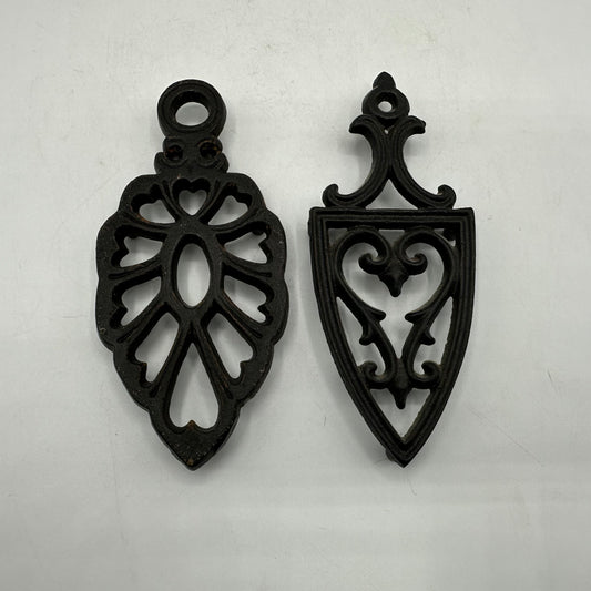 Wilton Miniature Cast Iron Trivets/Hot Plates, Lot of 2