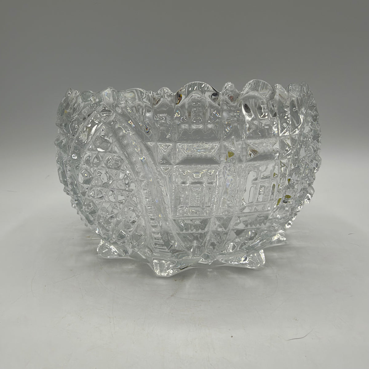 Higbee Fortuna EAPG Glass Candy Nut Bowl