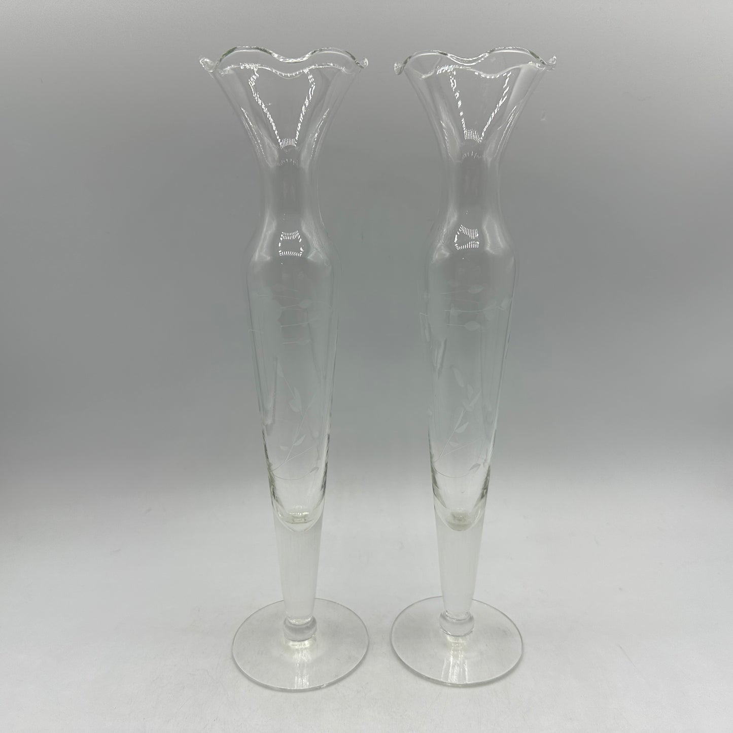 Princess House Heritage Bud Vases, Set of 2