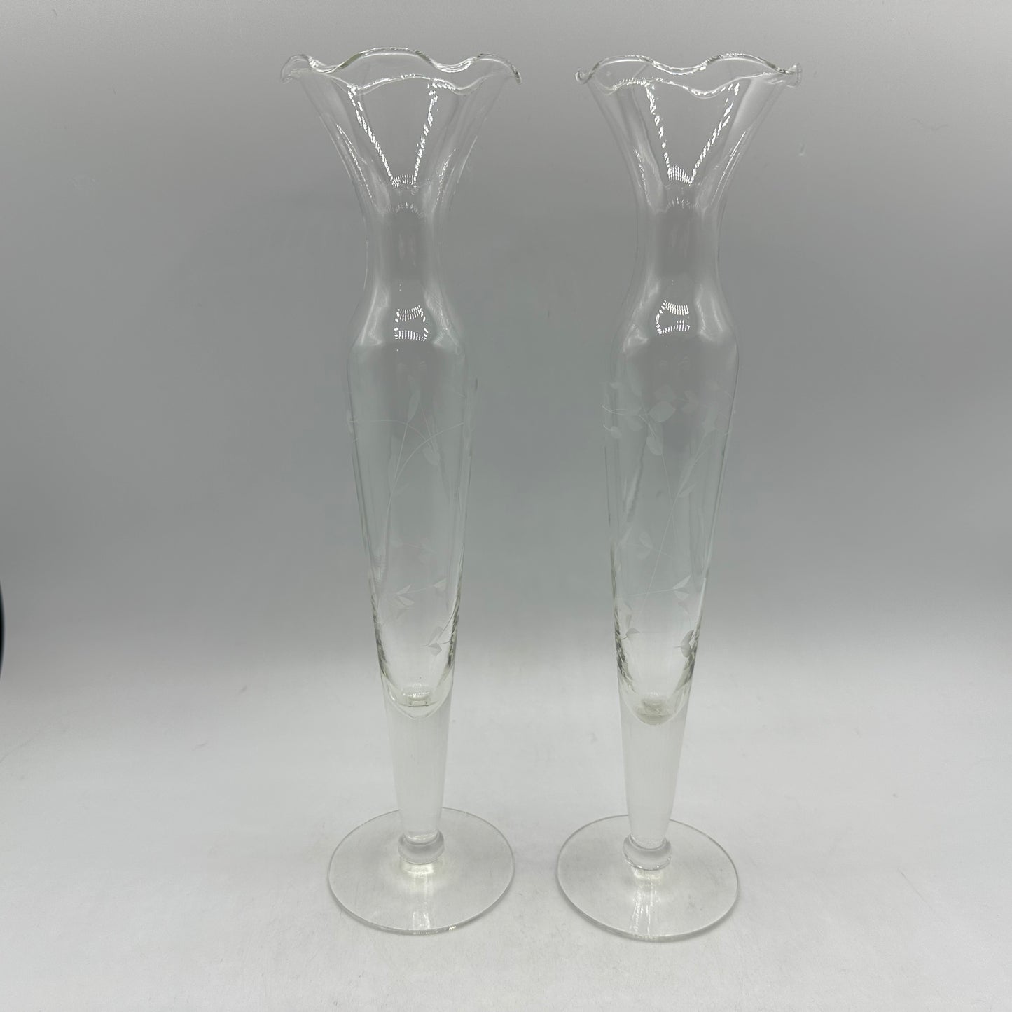 Princess House Heritage Bud Vases, Set of 2