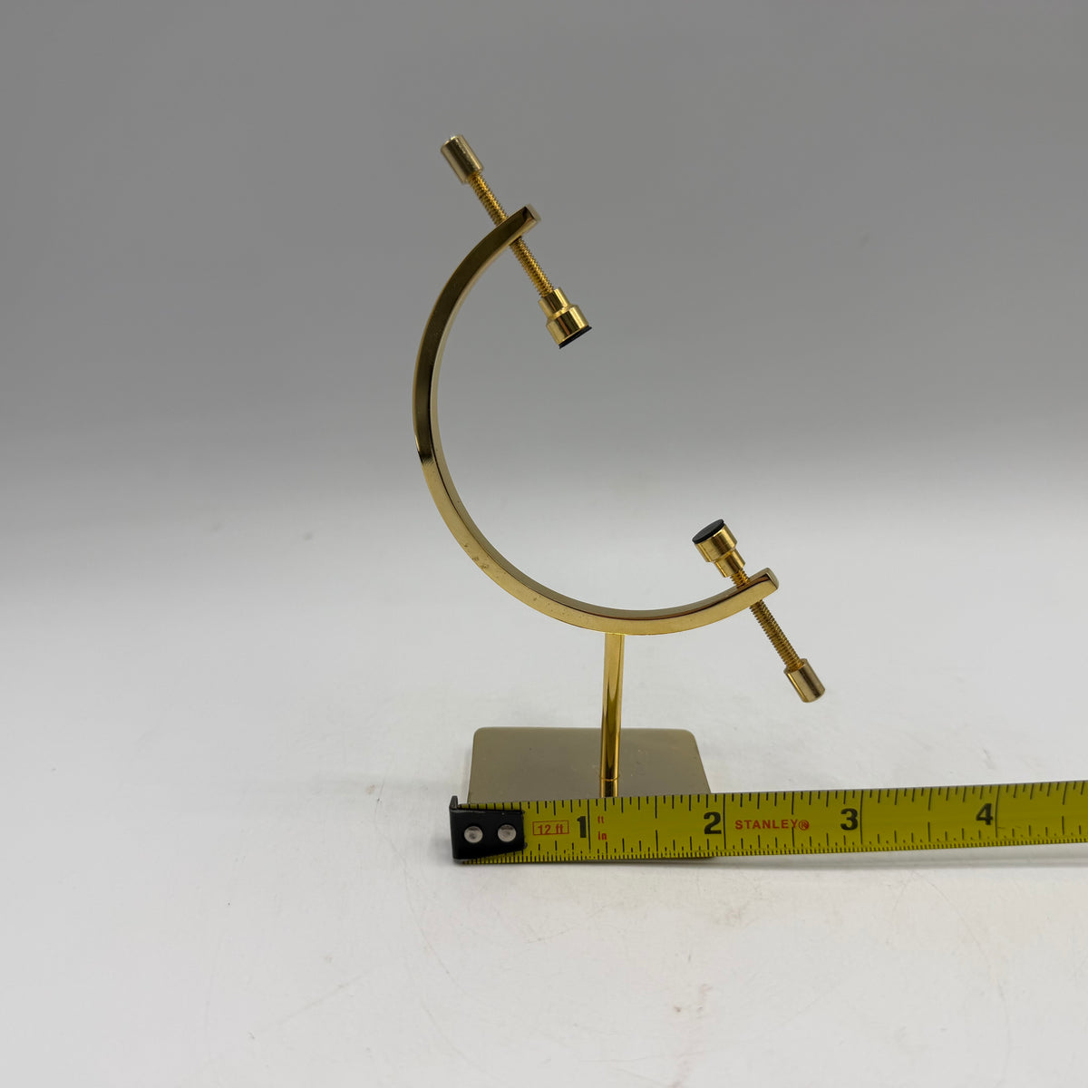 Gold Sphere Caliper Stand- Small 4.5" H