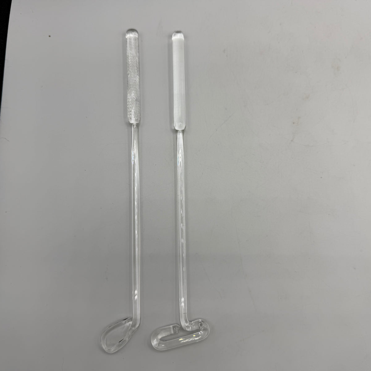 Handblown Glass Golf Club and Putter, 9 1/2"