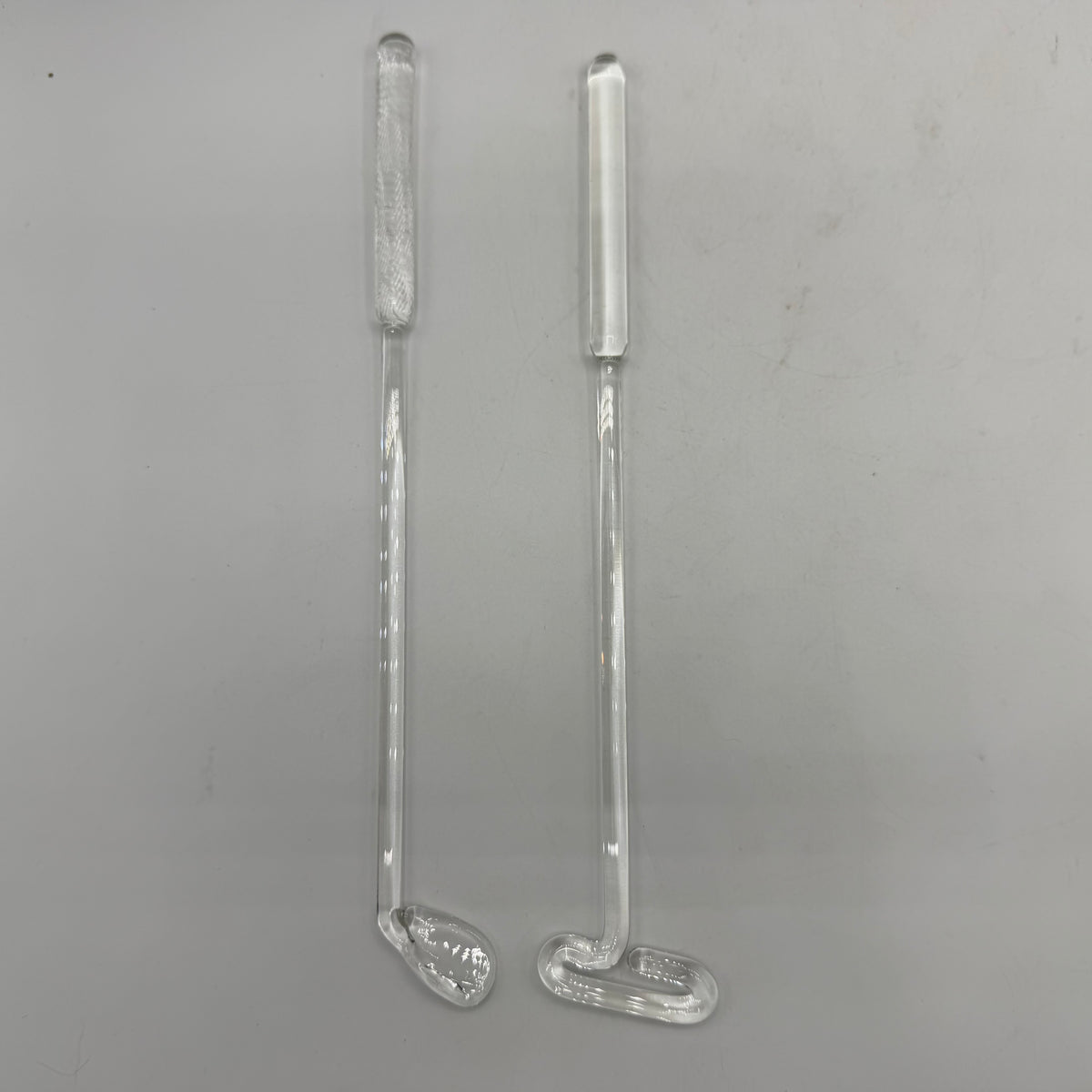 Handblown Glass Golf Club and Putter, 9 1/2"