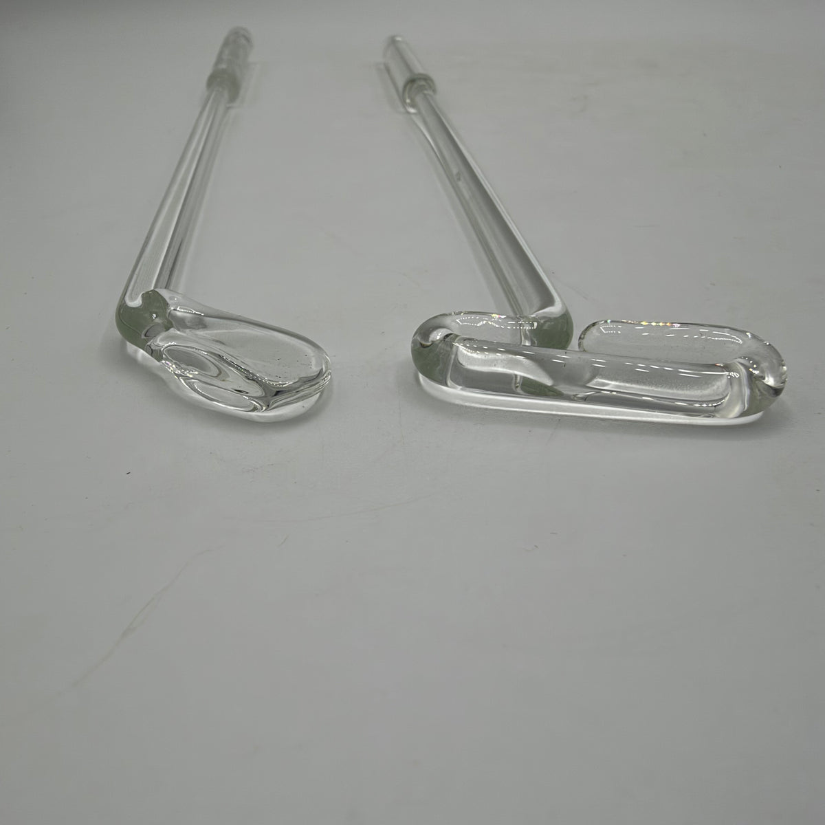 Handblown Glass Golf Club and Putter, 9 1/2"
