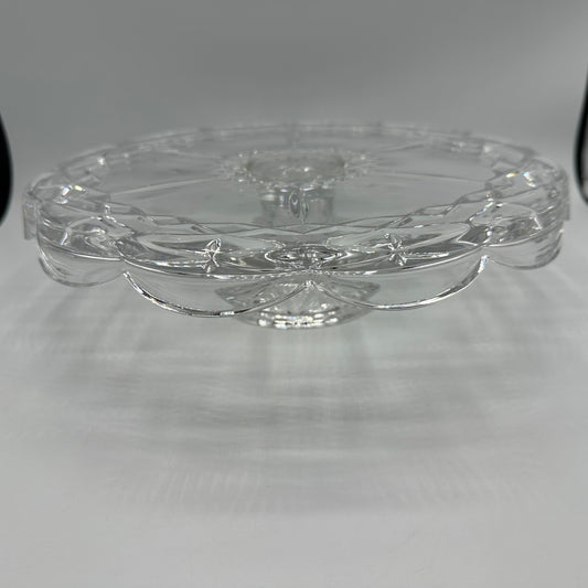 Pedestal Cake Plate, Lead Crystal