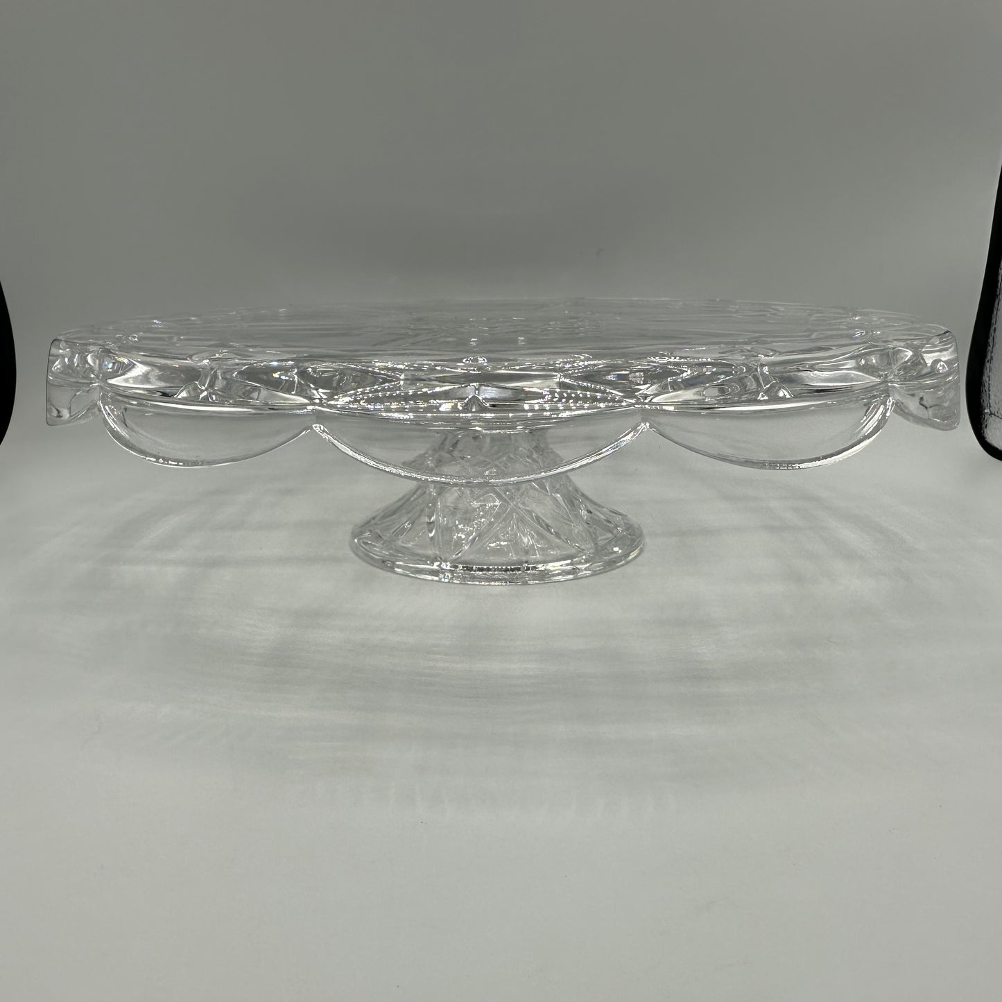 Pedestal Cake Plate, Lead Crystal