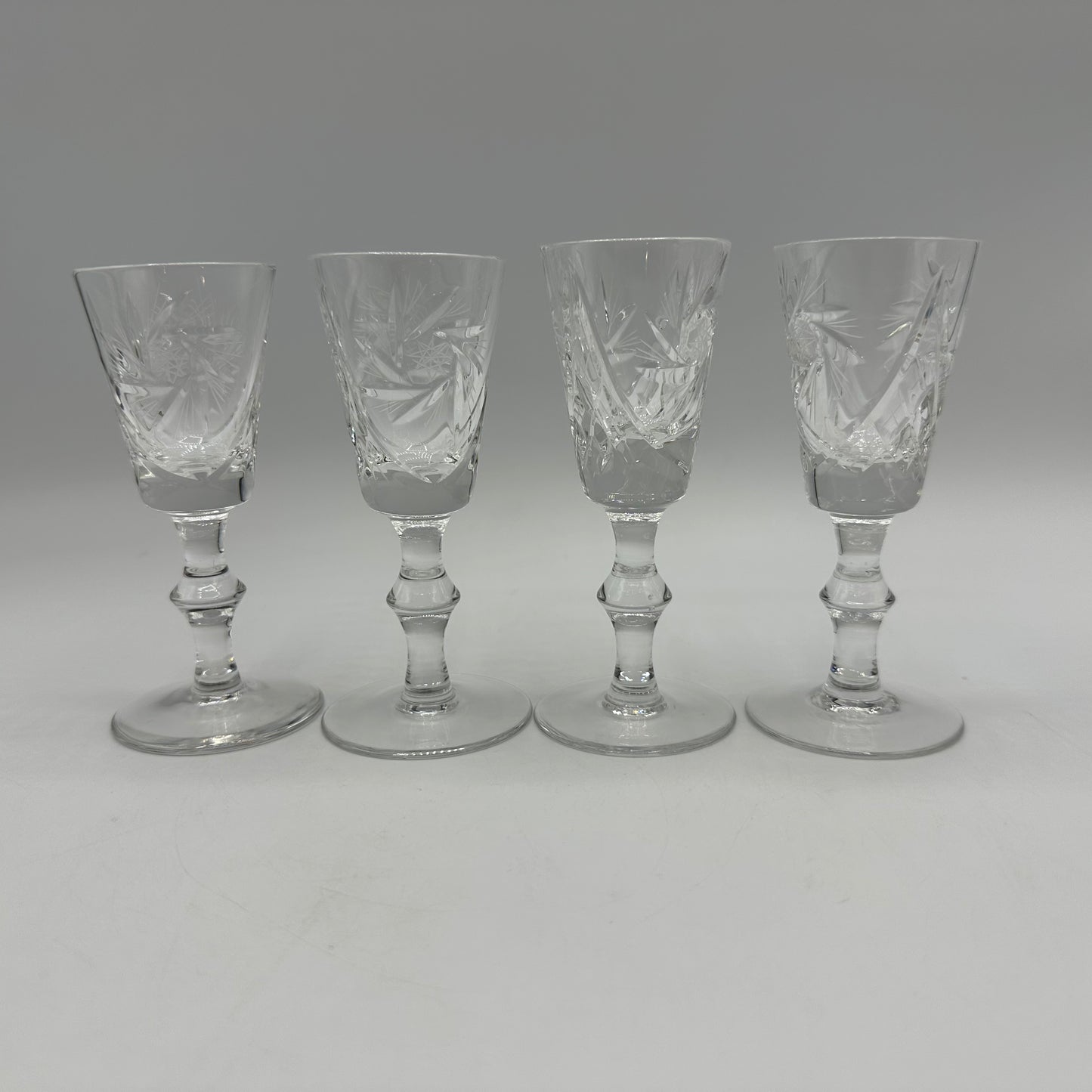 Ajka Csopak Crystal Coridal Glasses, Set of 4