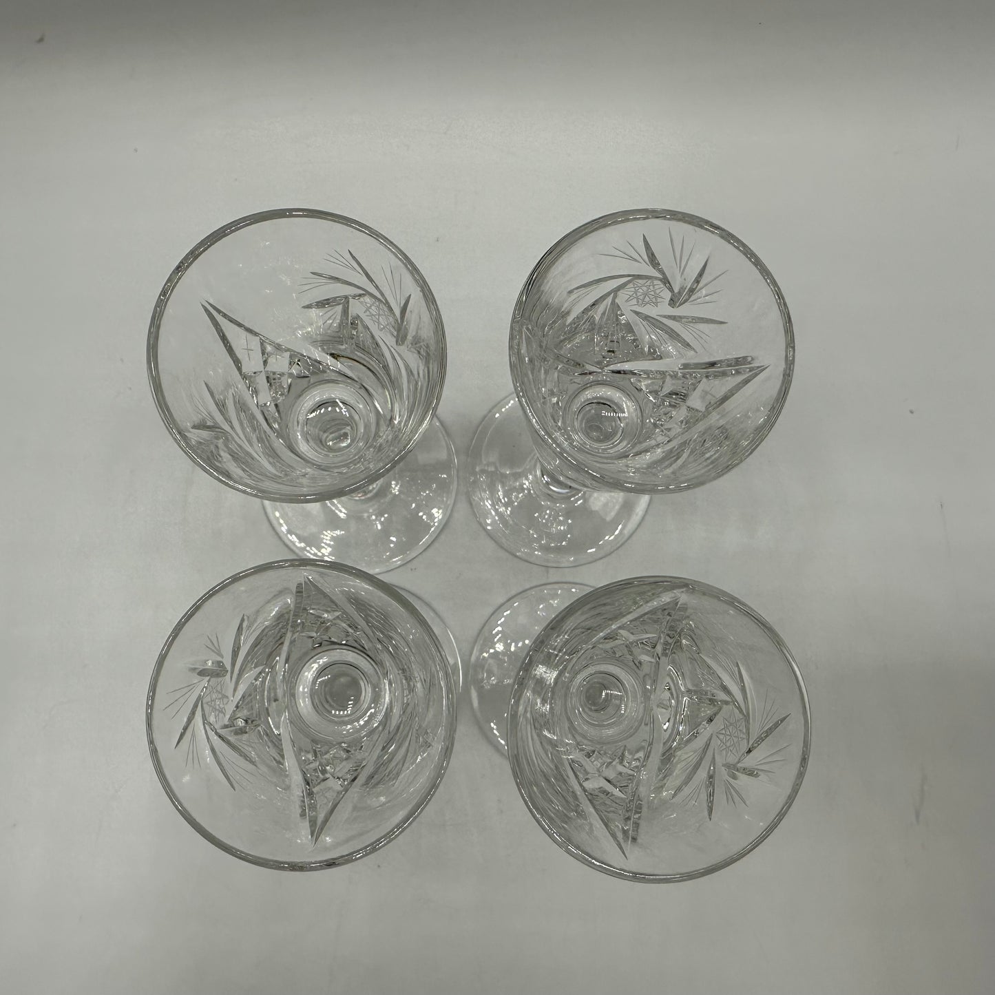 Ajka Csopak Crystal Coridal Glasses, Set of 4