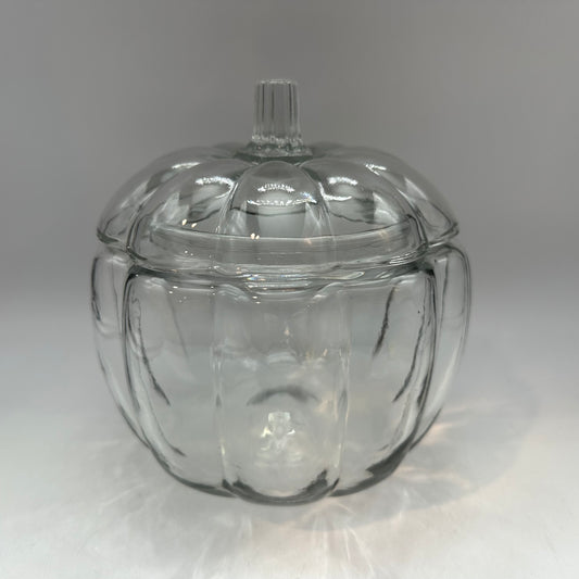 Anchor Hocking Glass Pumpkin Cookie Jar