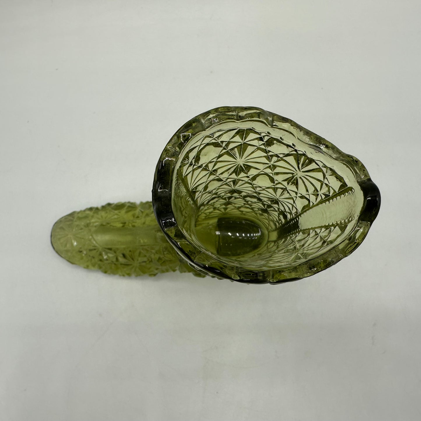 Fenton Avocado Green Boot, Daisy & Button Pattern