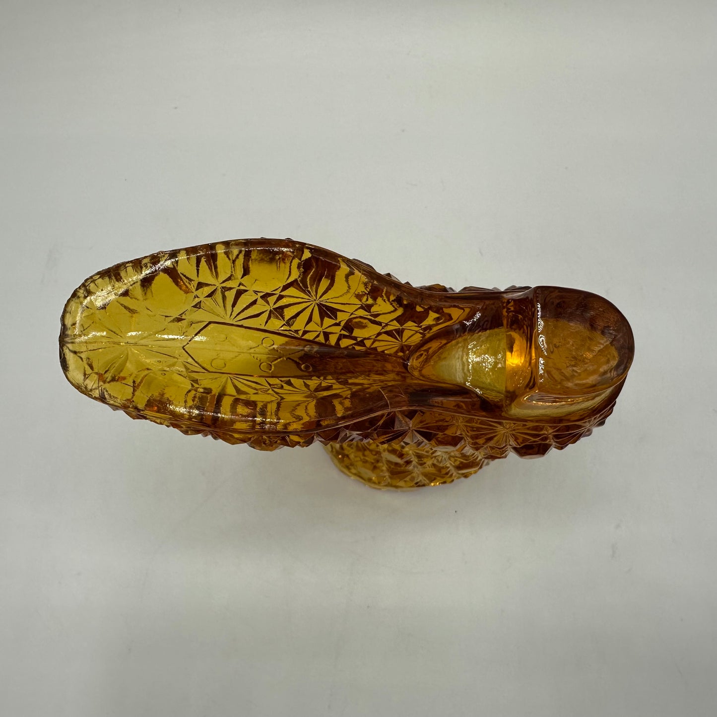 Fenton Amber Boot, Daisy & Button Pattern