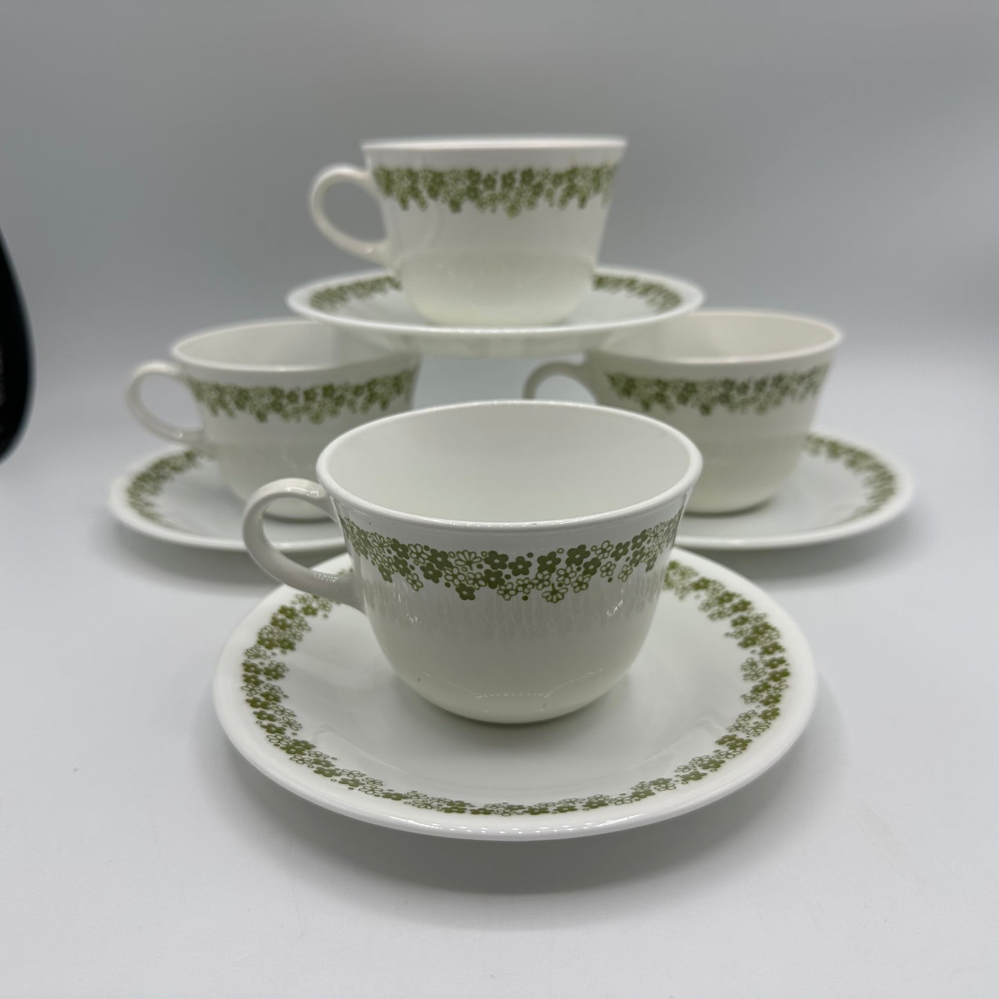 Corelle Livingware Crazy Daisy Cup & Saucer, set of 4