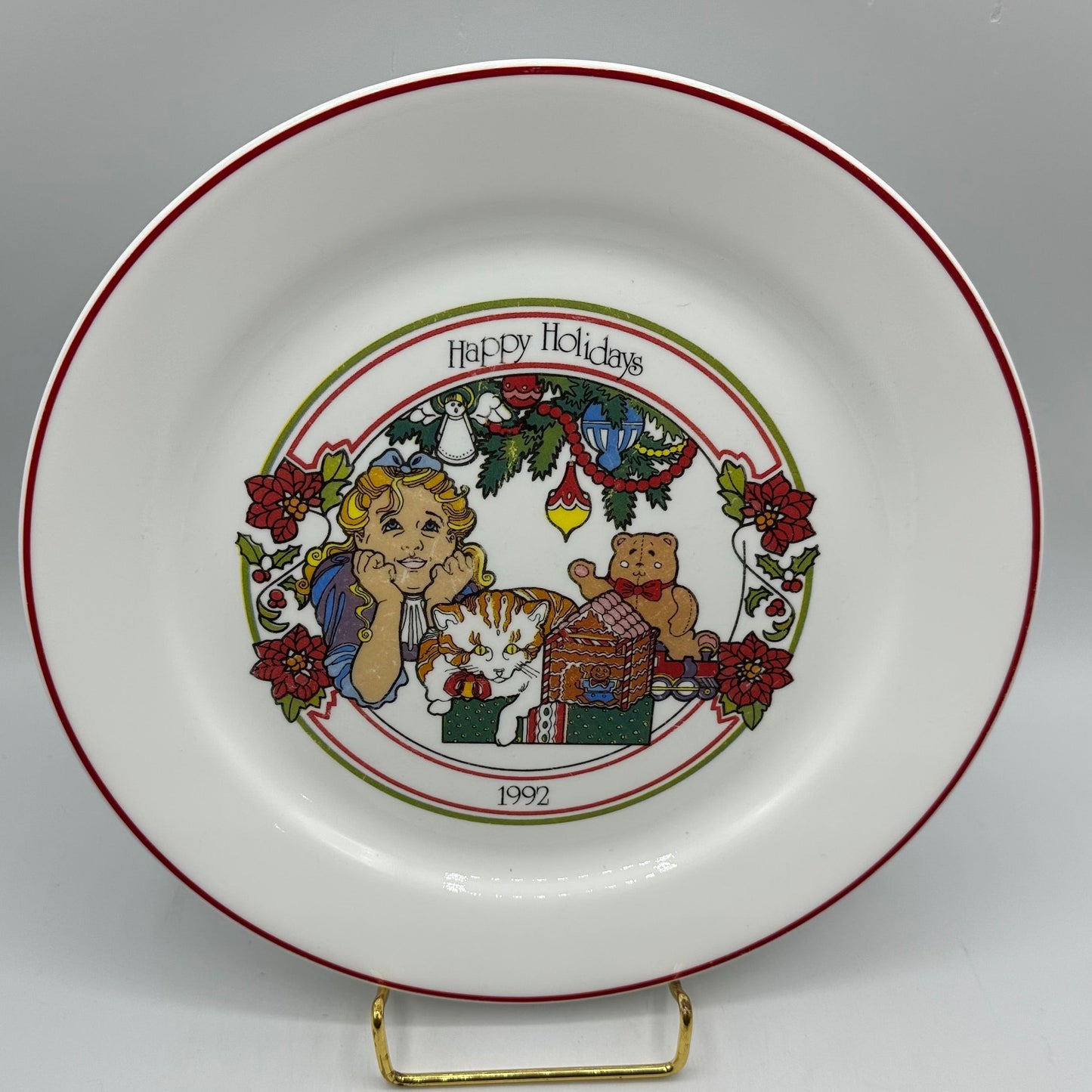 Corelle 1992 Christams Plate 10"