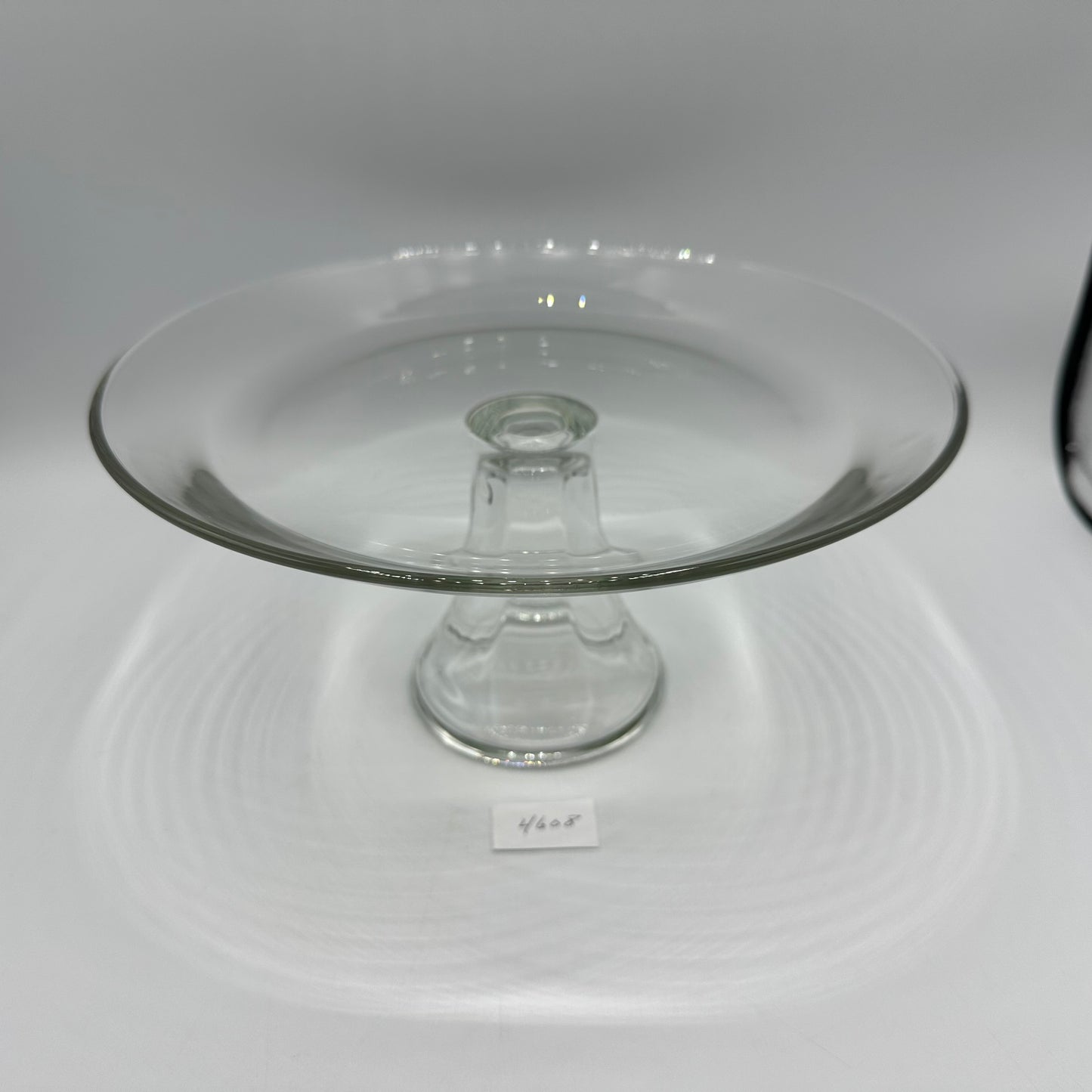 10" Clear Plain Cake Stand, Simple