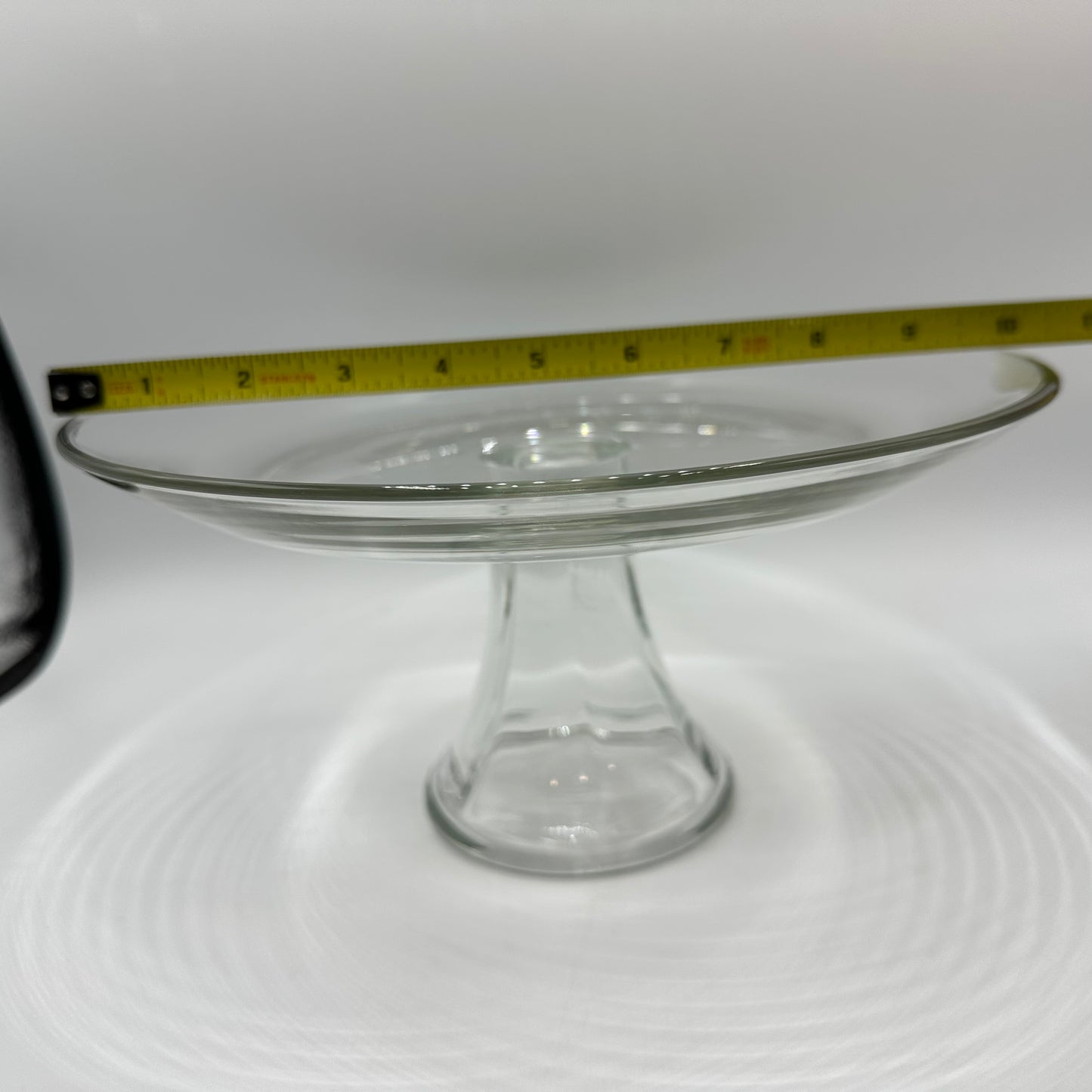 10" Clear Plain Cake Stand, Simple