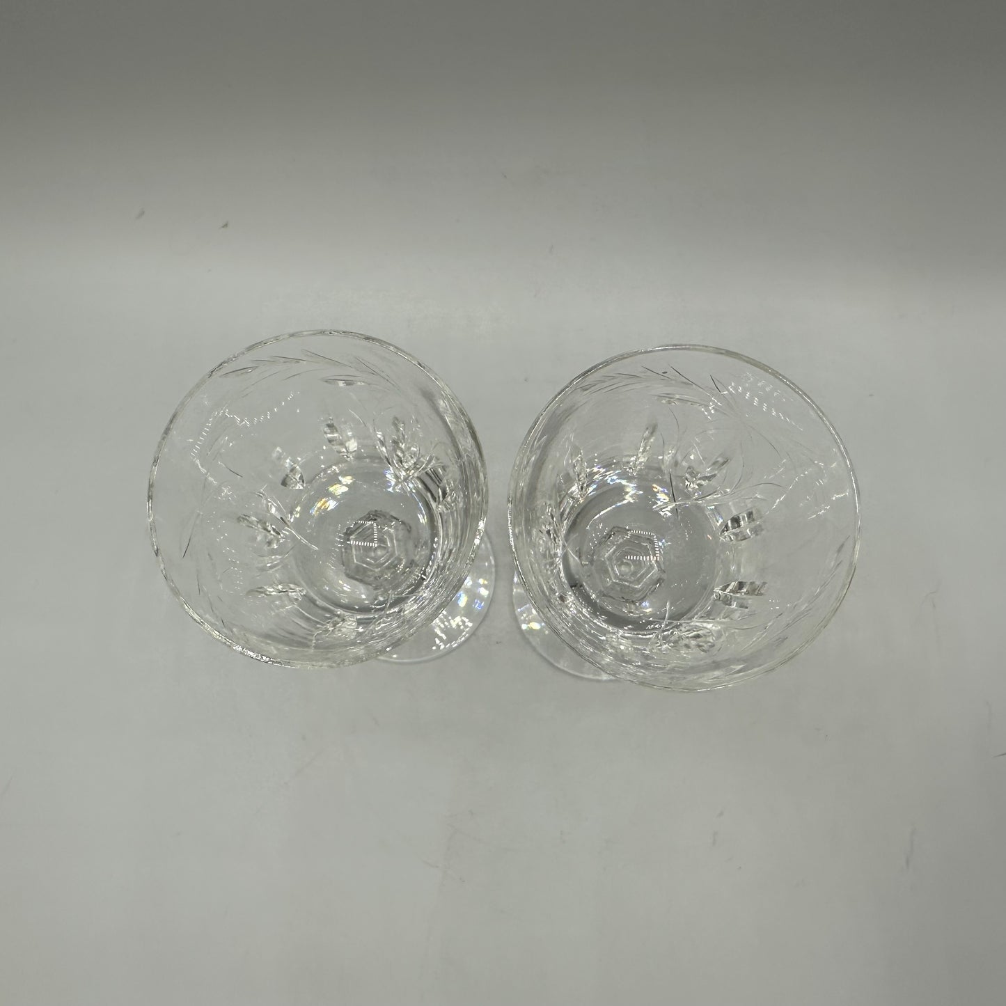 Tiffin-Franciscan Moss Rose Wine Glasses, Set of 2