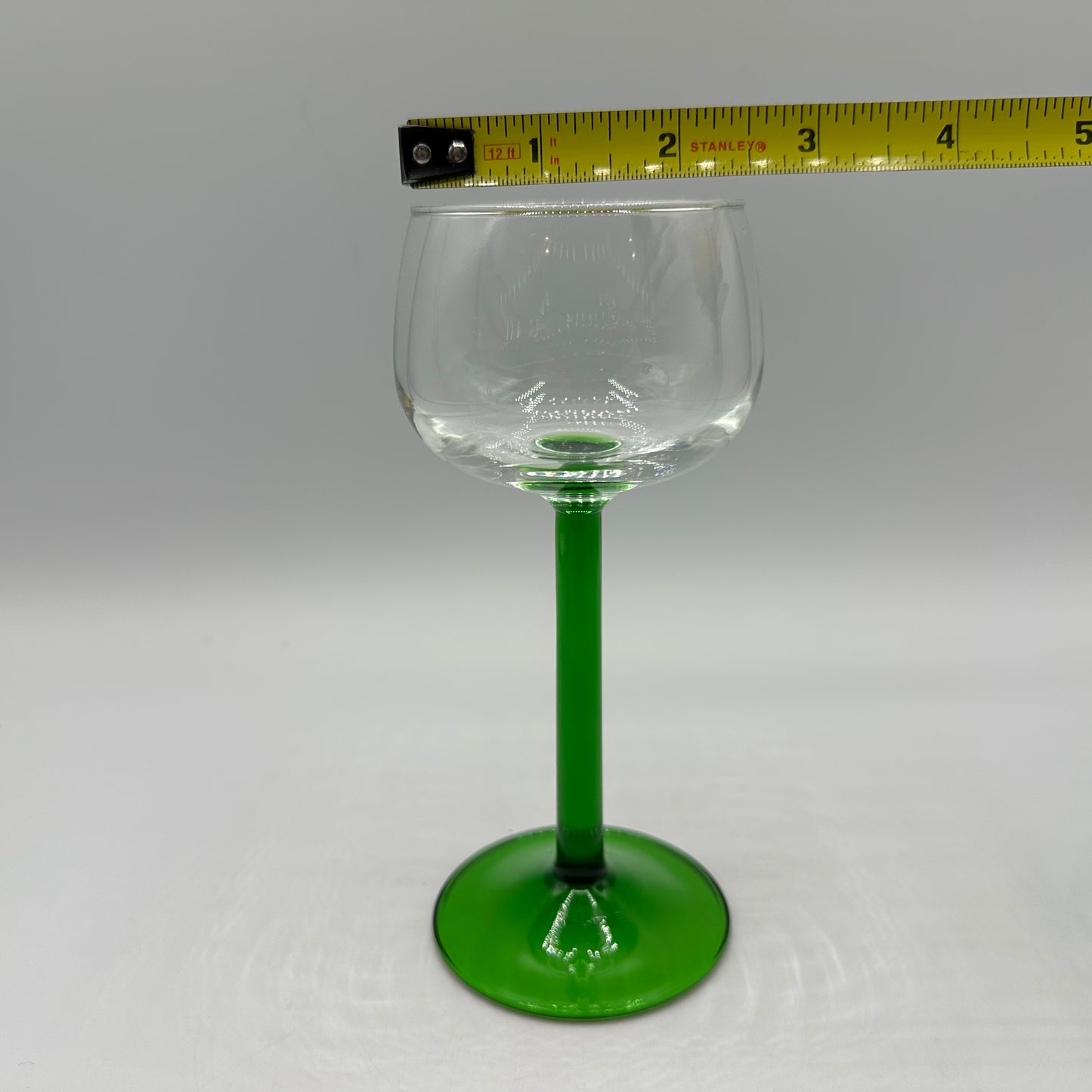 Luminarc Wine Glass Emerald Green Stem, Clear Glass, Set of 3