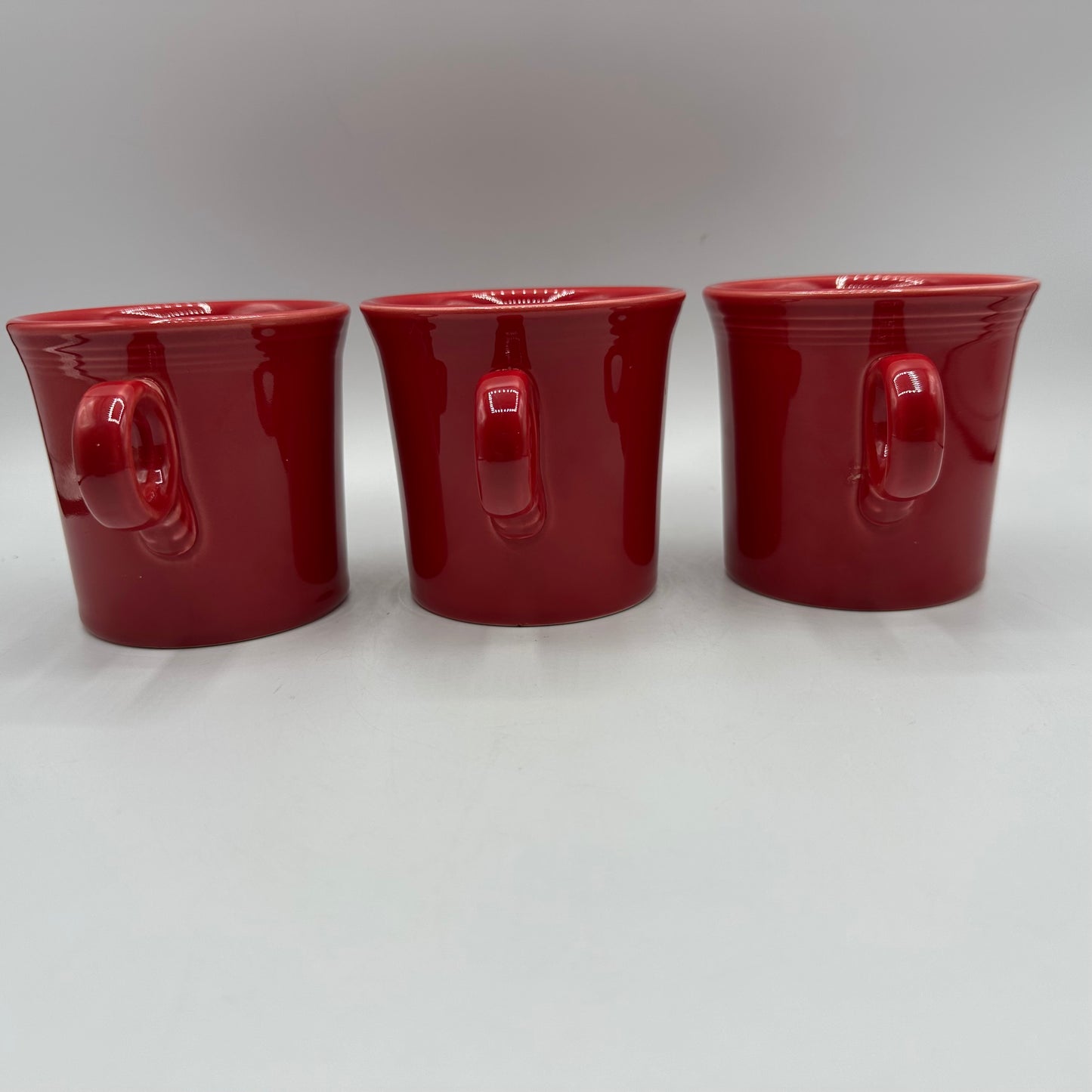 Fiestaware Scarlet Red Mugs, Set of 5